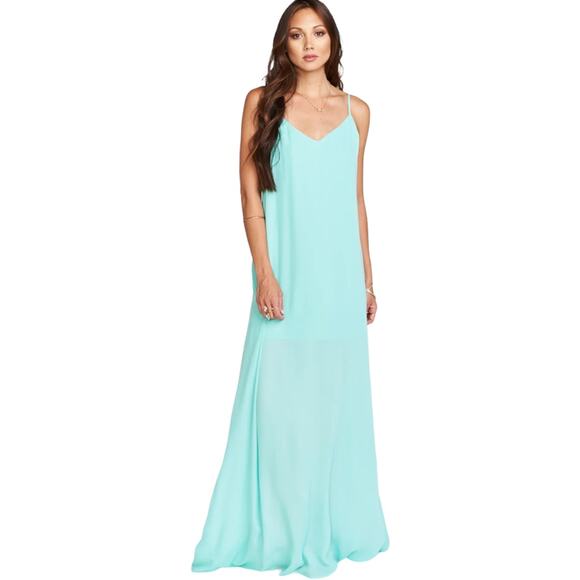 SHOW ME YOUR MUMU Jolie Maxi Dress in Sea Glass - Picture 1 of 14